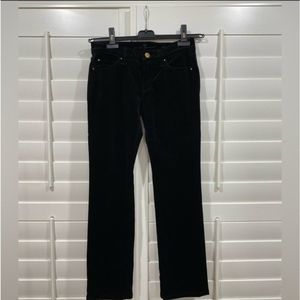 7 All mankind jeans. Black Velvet Straight Leg. 26